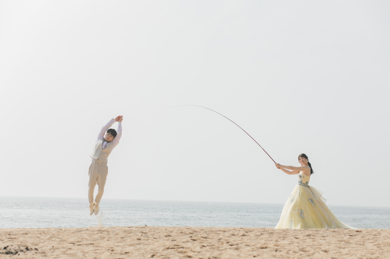 趣味の釣り竿で