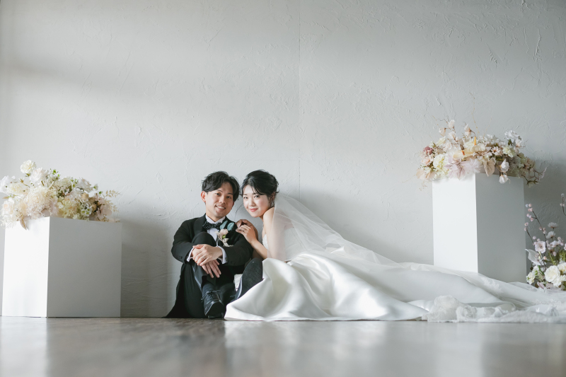 お座りショットも