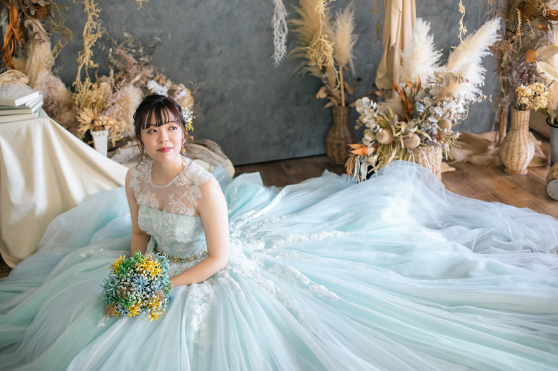 寒い時期の洋装はスタジオで