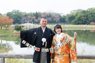 後楽園　紅葉ロケ！