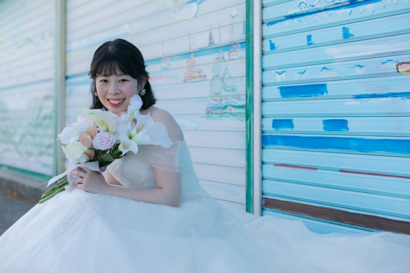 笑顔溢れる花嫁様