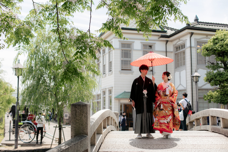 美観地区での新緑ロケ♪