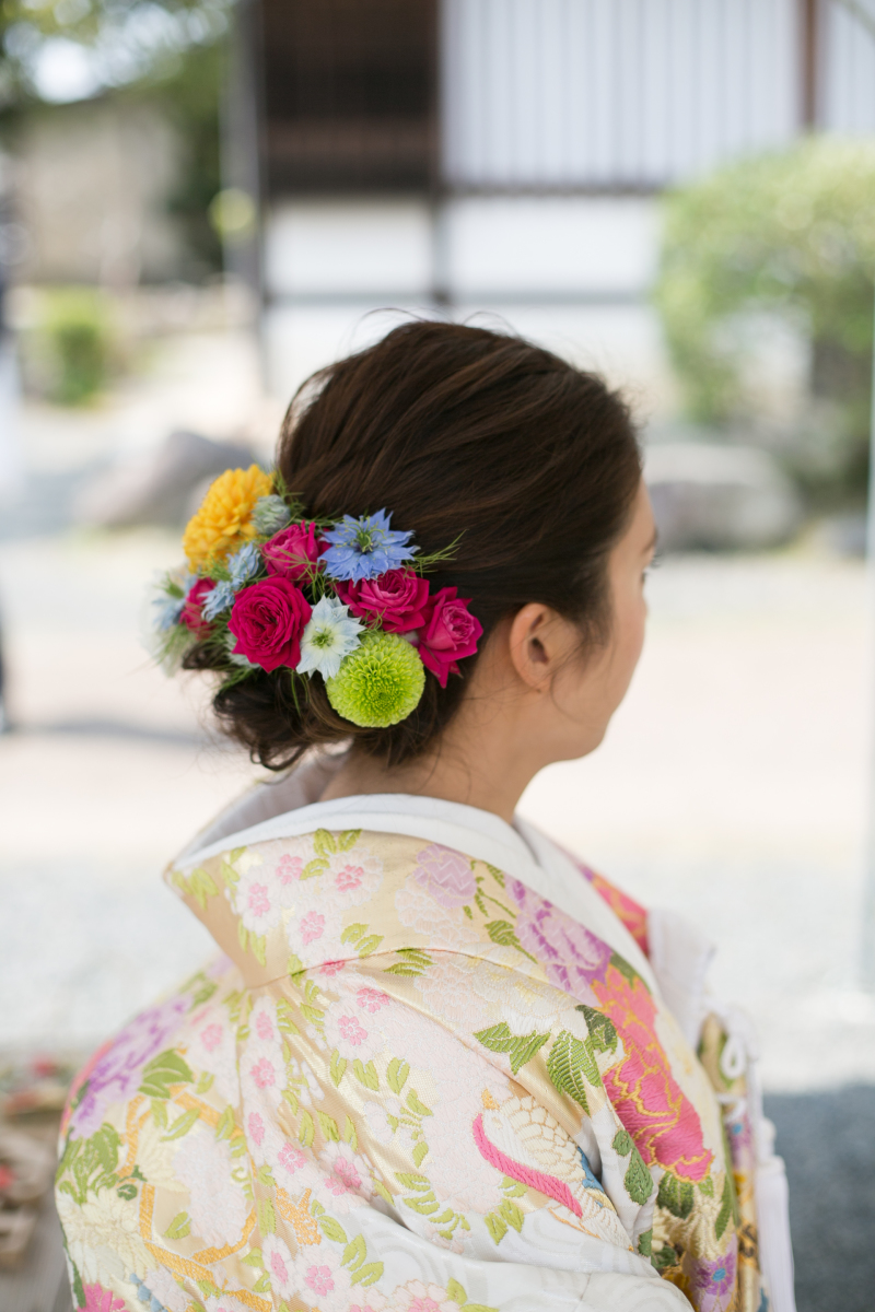 お花をいっぱいにしてお姫様みたいに