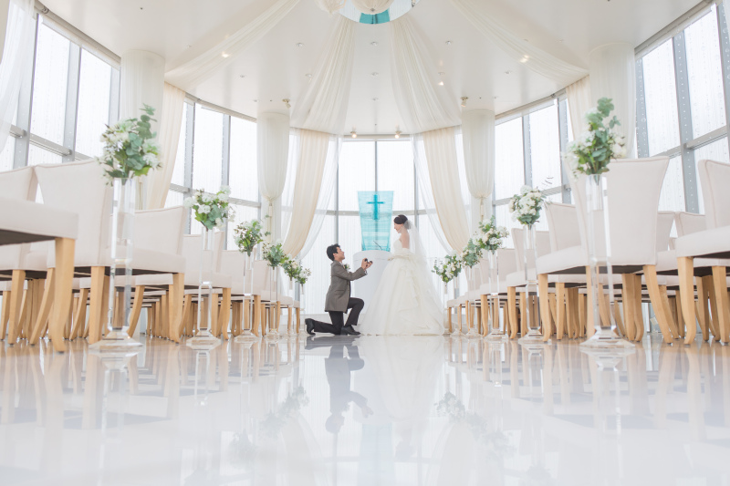 貸切チャペルでゆったり撮影