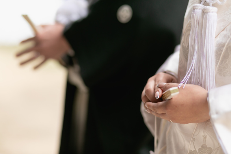 お式のような雰囲気での撮影