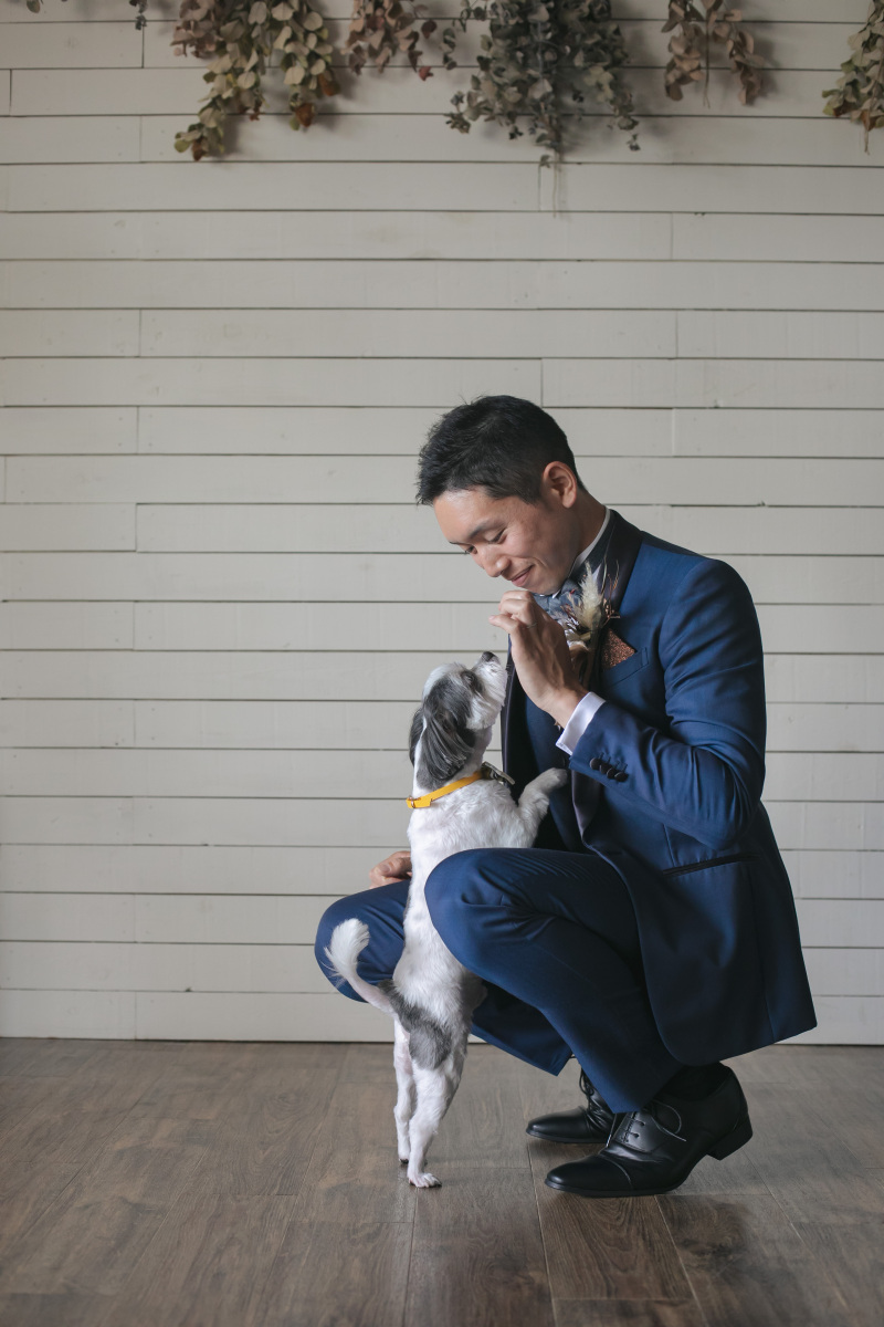 フォトスタジオRADIANCE 岡山本店_ペットと一緒に撮影できる