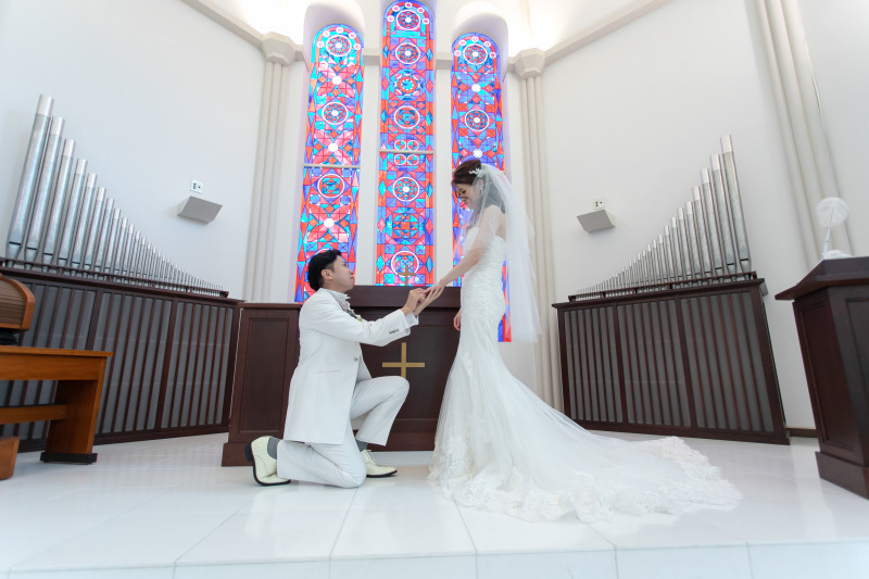 フォトスタジオRADIANCE 岡山本店_チャペルで撮影できる