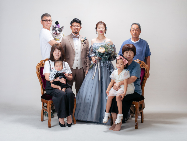 フォトスタジオRADIANCE 岡山本店_家族・友人を撮影に呼べる