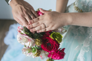 ブーケ・ブートニアセットレンタル(造花・ベーシック)