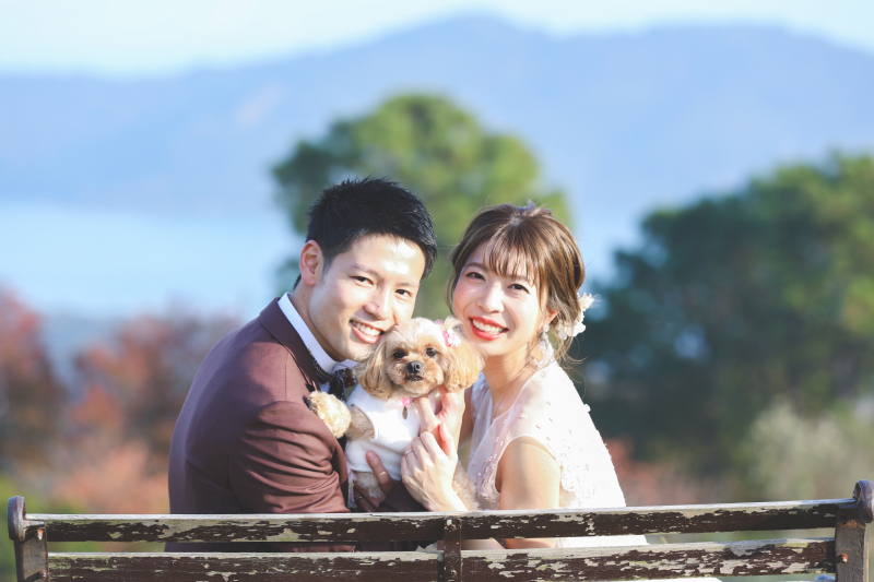 フォトスタジオRADIANCE 岡山本店_ペットと一緒に撮影できる