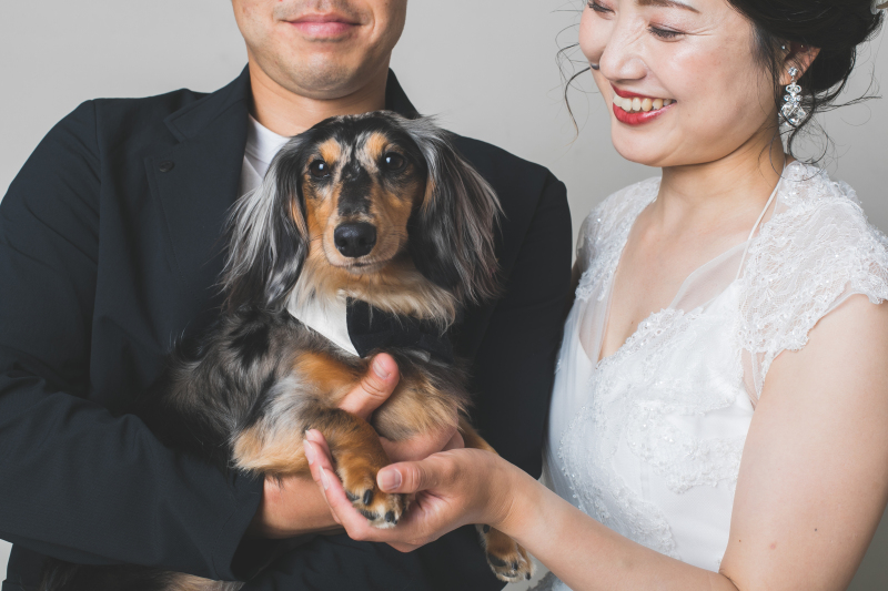 フォトスタジオRADIANCE 岡山本店_ペットと一緒に撮影できる