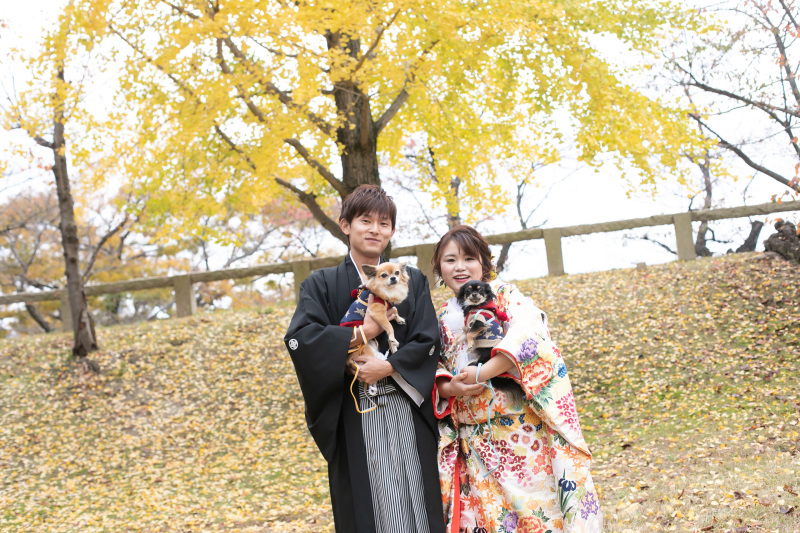 フォトスタジオRADIANCE 岡山本店_ペットと一緒に撮影できる