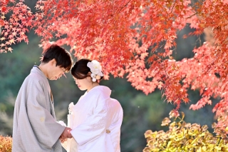 【まだ間に合う！紅葉限定プラン】和装2着＋ロケーション1箇所（衣装、美容、データ、着付け込み）