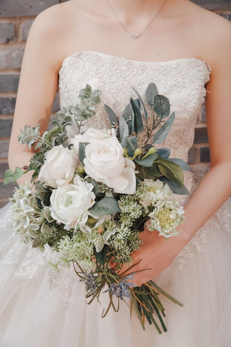 ブーケ　ホワイトグリーン