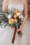 ブーケ　オレンジホワイト