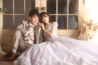 1dayフォトプランで和洋装３着撮影のおふたり