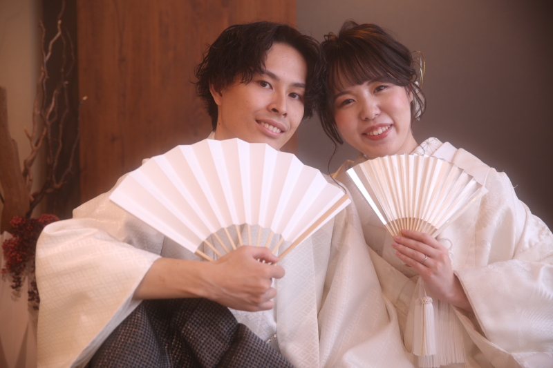 扇子を使った一枚!