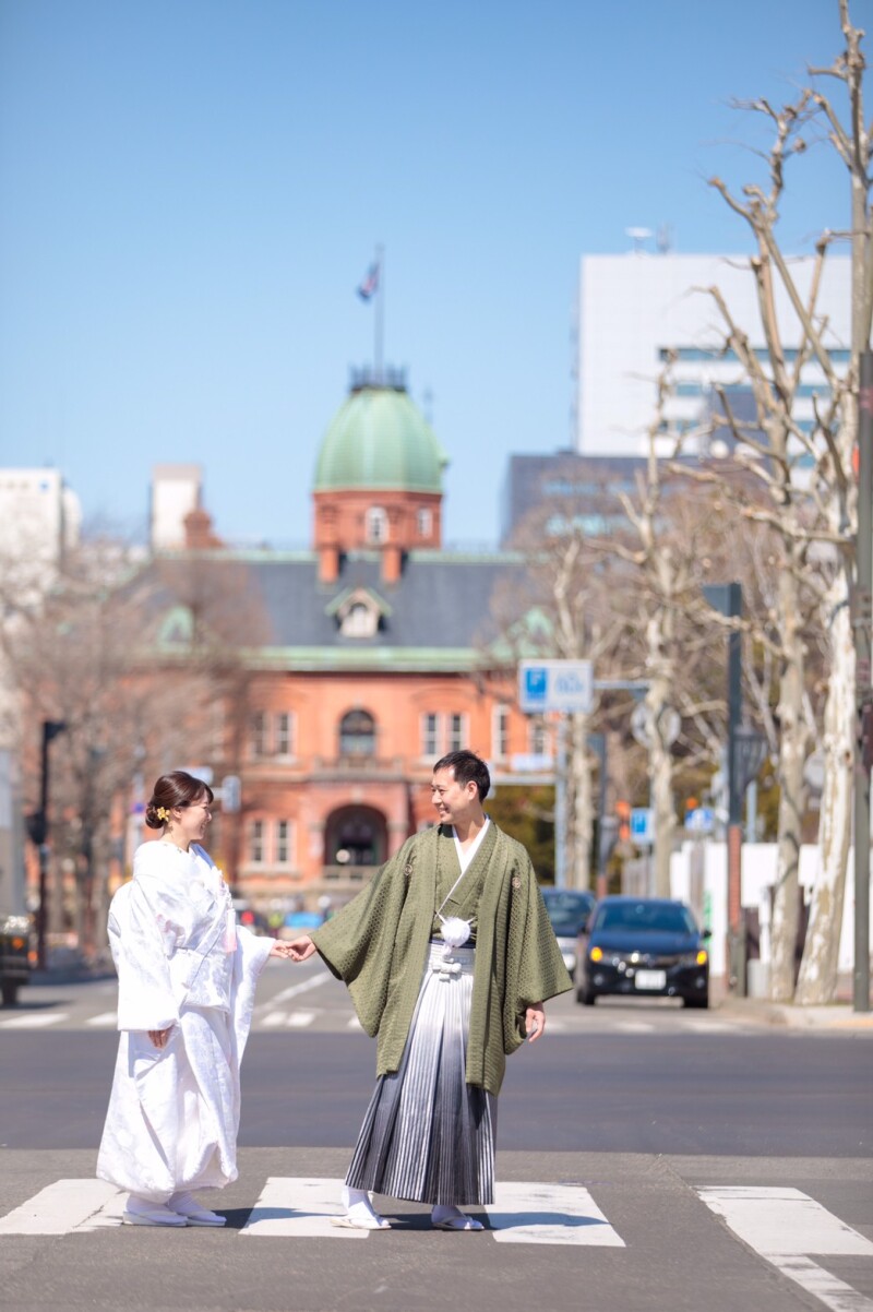 歴史のある街並みと一緒に