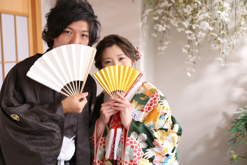 和装から撮影スタート♪