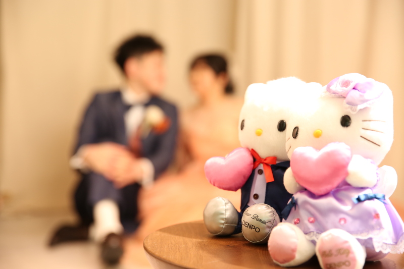 ぬいぐるみとのショット