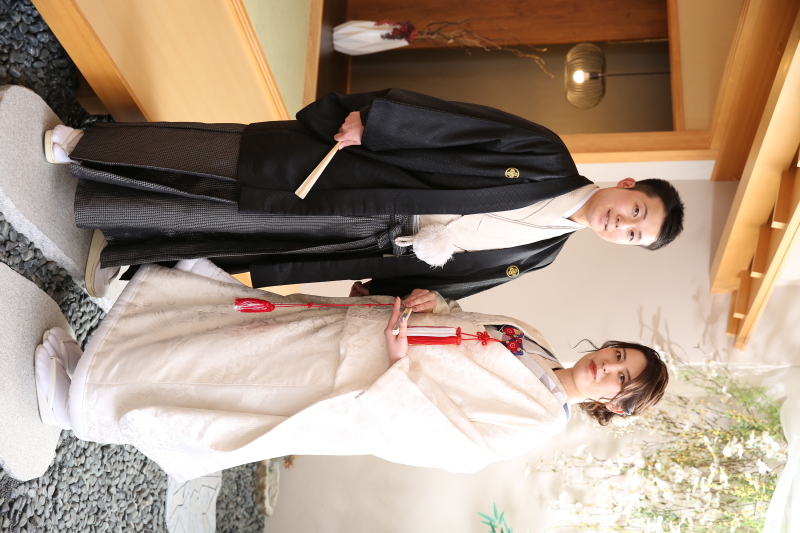 まずは和装で撮影