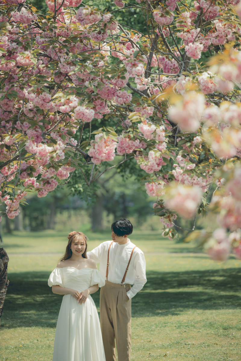 桜と一緒に。