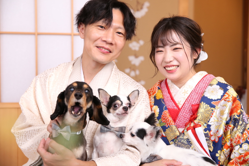 わんちゃんも一緒に!