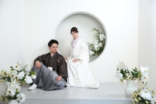 データまるごとプランで和装２着撮影のおふたり