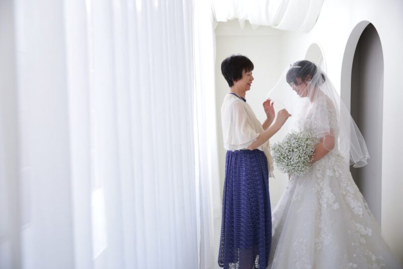 お母様から最後の身支度を