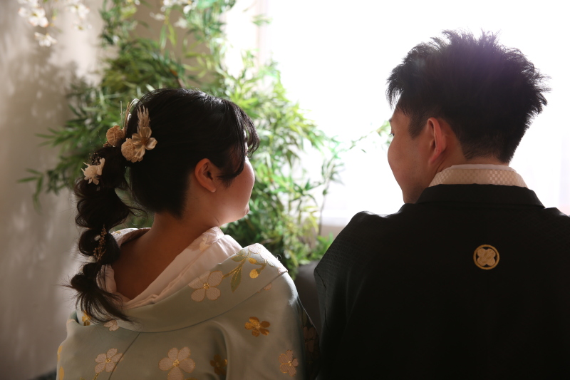 見つめ合いショット