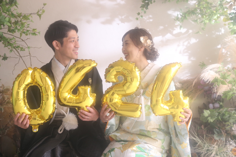 色打掛×紋付袴