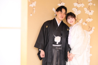 データ＆アルバムプランで和洋装ご撮影のおふたり