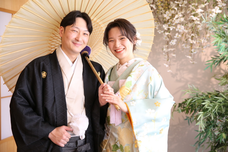 和装がお似合いなおふたりをご紹介!!