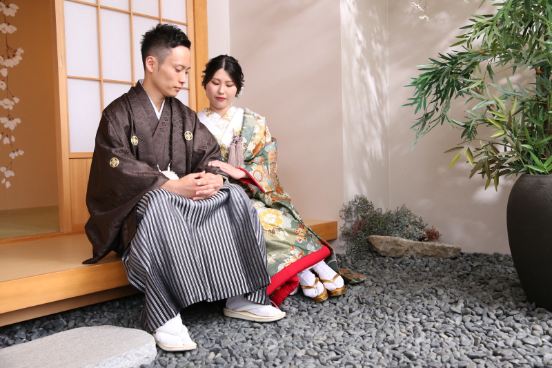 縁側でのゆったりとした一枚