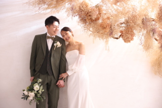 クラスフリープランで洋装１着撮影のおふたり