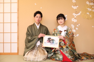 1dayフォトプランで撮影されたおふたり