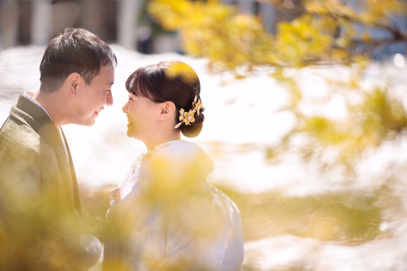 大通公園の自然と一緒に