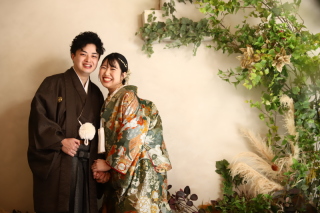 1dayデータプランで和洋装撮影のおふたり