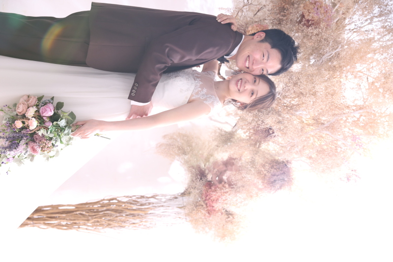 ウェディングドレス×タキシード