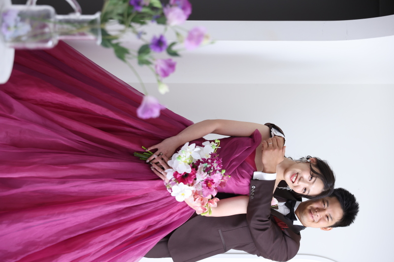 カラードレス×タキシード