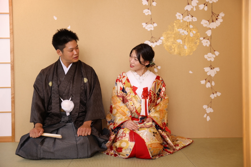 色打掛×紋付袴