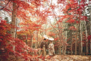 札幌近郊〈天神山緑地〉★ 近距離ロケーションプラン②【即日契約で15%OFF！趣がある日本庭園は和装にぴったり！】