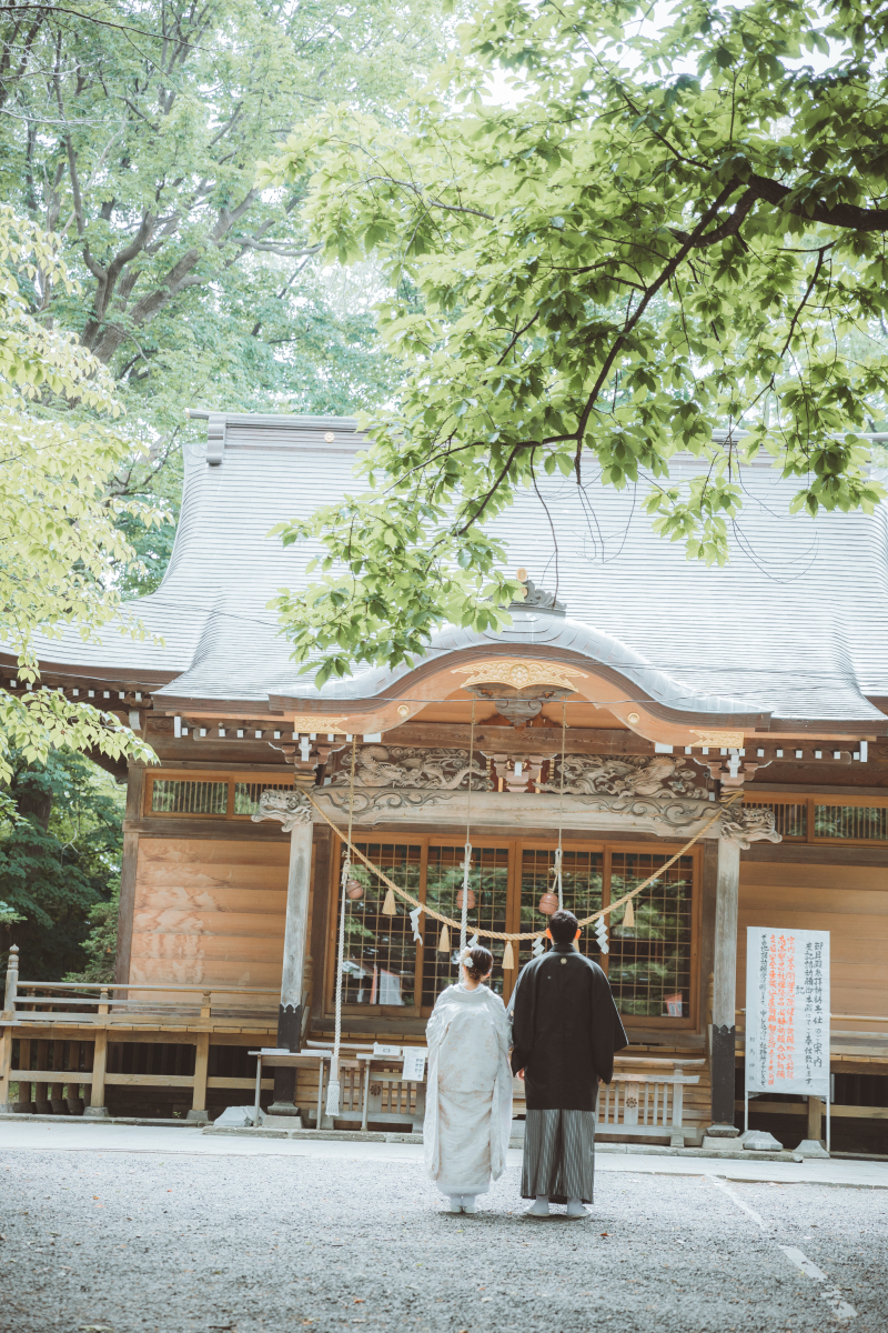 札幌近郊〈天神山緑地〉★ 近距離ロケーションプラン②【即日契約で5%OFF！趣がある日本庭園は和装にぴったり！】