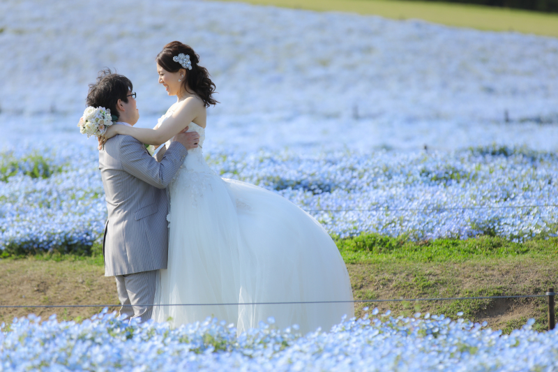 新婦様の1番の希望 ネモフィラにて撮影