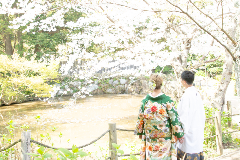 リンドマールフォトスタジオ 北九州 黒崎本店_庭園で撮影できる