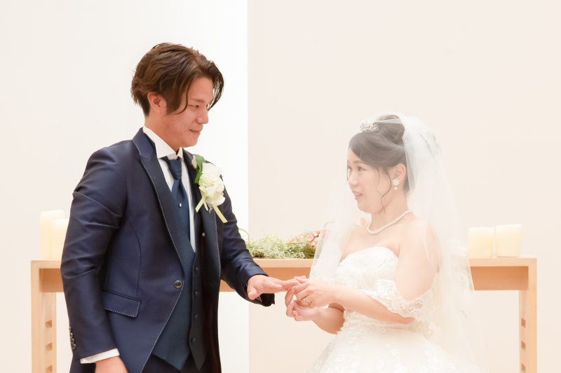 レストランチャペルにてご両親と挙式撮影も可能！