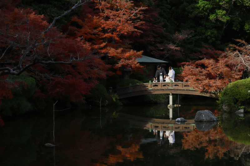 リンドマールフォトスタジオ 北九州 黒崎本店_庭園で撮影できる
