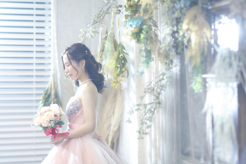 自然光を取り入れたスタジオ撮影