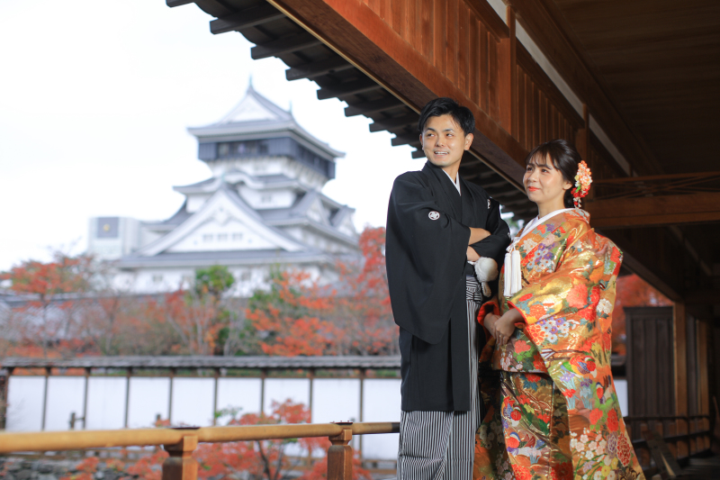 リンドマールフォトスタジオ 北九州 黒崎本店_庭園で撮影できる