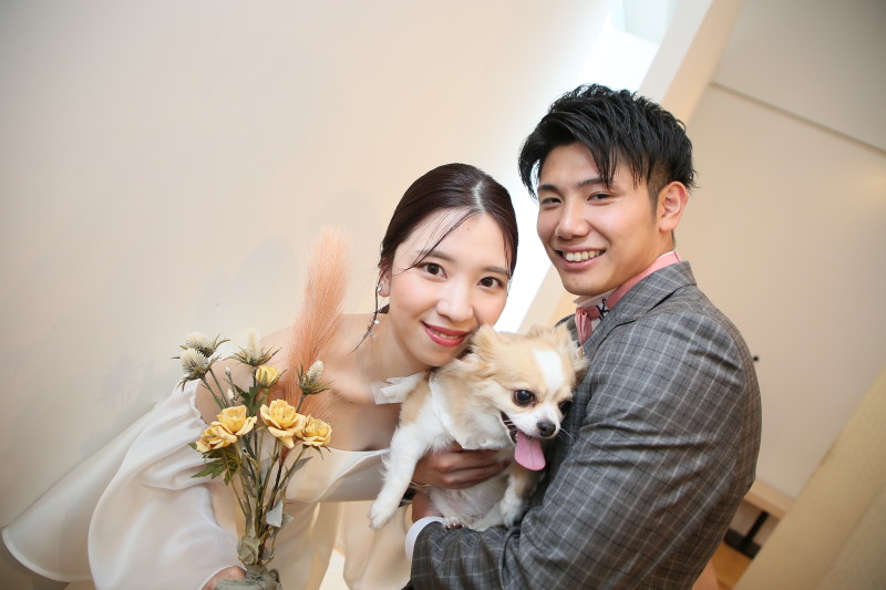 『ペットと撮影プラン』◆洋装1点◆抱っこ撮影OK!衣装、ヘアメイク、データ付き